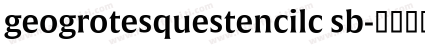 geogrotesquestencilc sb字体转换